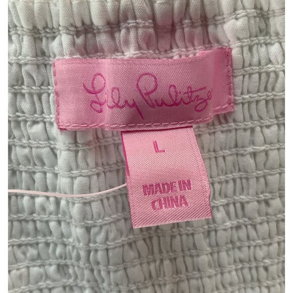 NWT Lilly Pulitzer Brett Dress In Resort White Floral Hexagon Lace Coastal Prepp - Picture 9 of 11